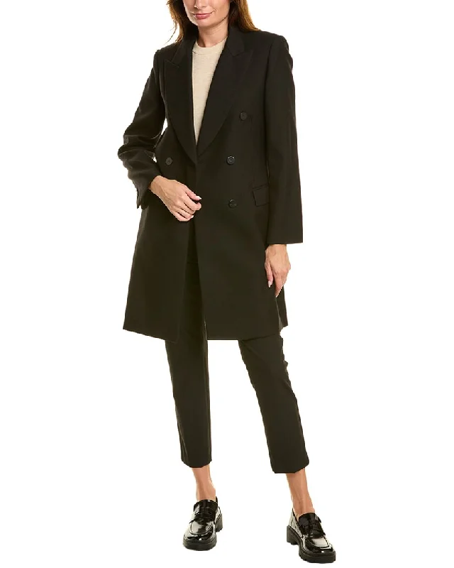 Special Occasion Wear Theory Tailored Wool-Blend Coat