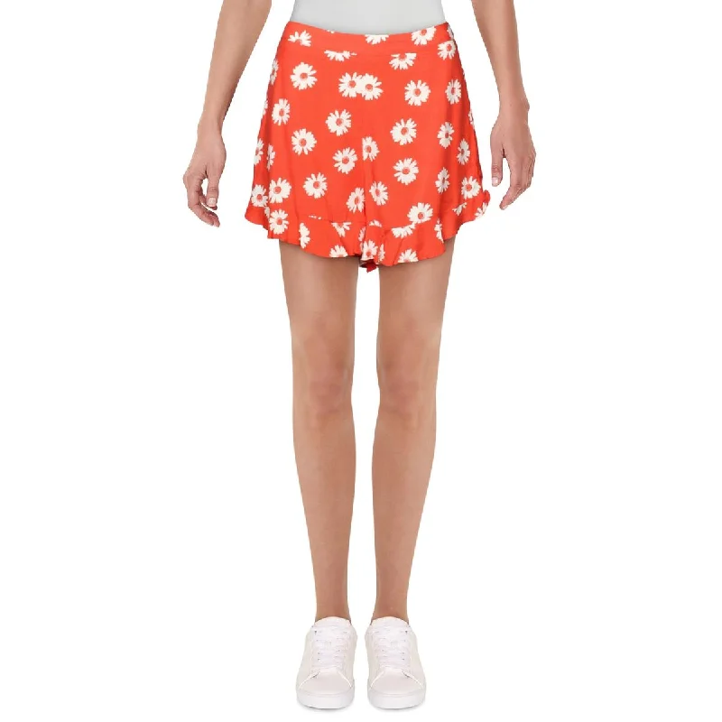 Fashion Forward Femininity Womens High Waist Floral Casual Shorts