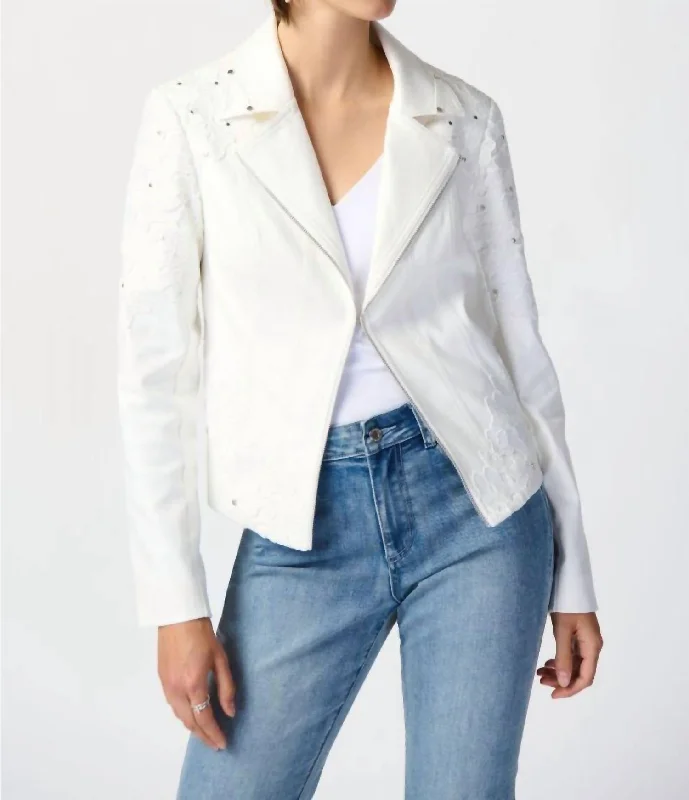 Elegant Simplicity Wardrobe Faux Suede Jacket In Vanilla