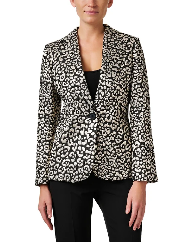 Chic Style, Always In Vogue Helene Berman Goldie Animal Print Blazer