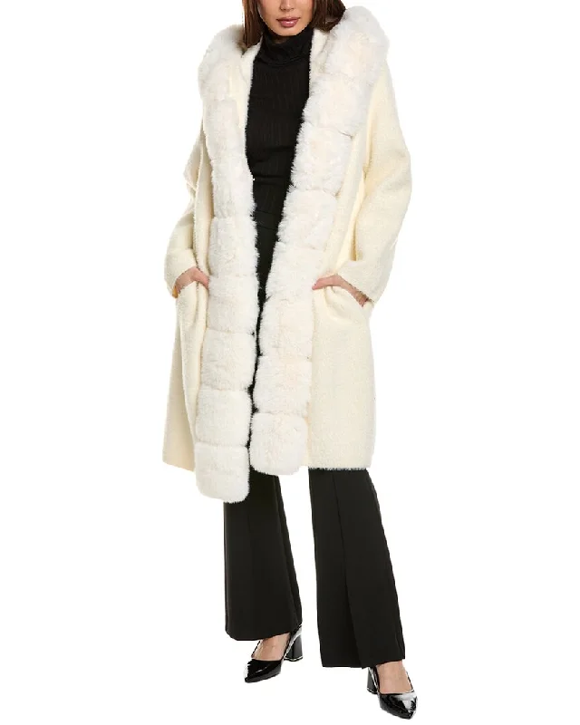 All Season Basics Discount Joseph Ribkoff Hooded Coat