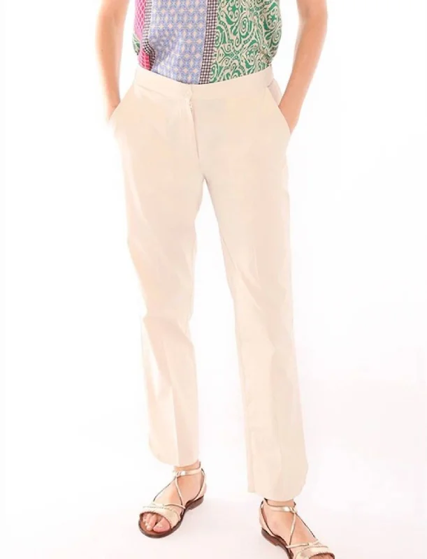 Hot Sale Ornella Pant In Beige Gabardine