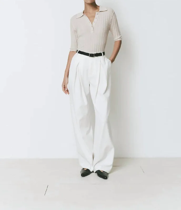 Seasonal Sale Drape Pants In White