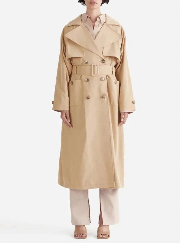 Daily Deals Carrie Trench Coat In Camel