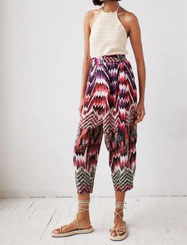 Trendy Street Style Attire Roma Pants In Calvi Pink