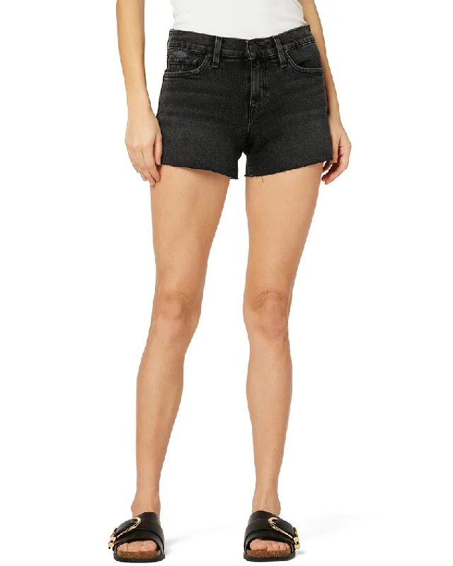 Big Savings On Rustic Countryside Styles HUDSON Jeans Gemma Mid-Rise Short Jet Black Jean