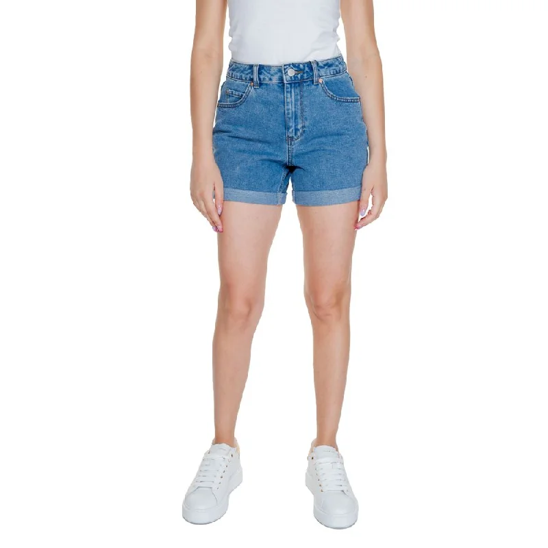 Contemporary Elegance Vero Moda blue Cotton Women's Short