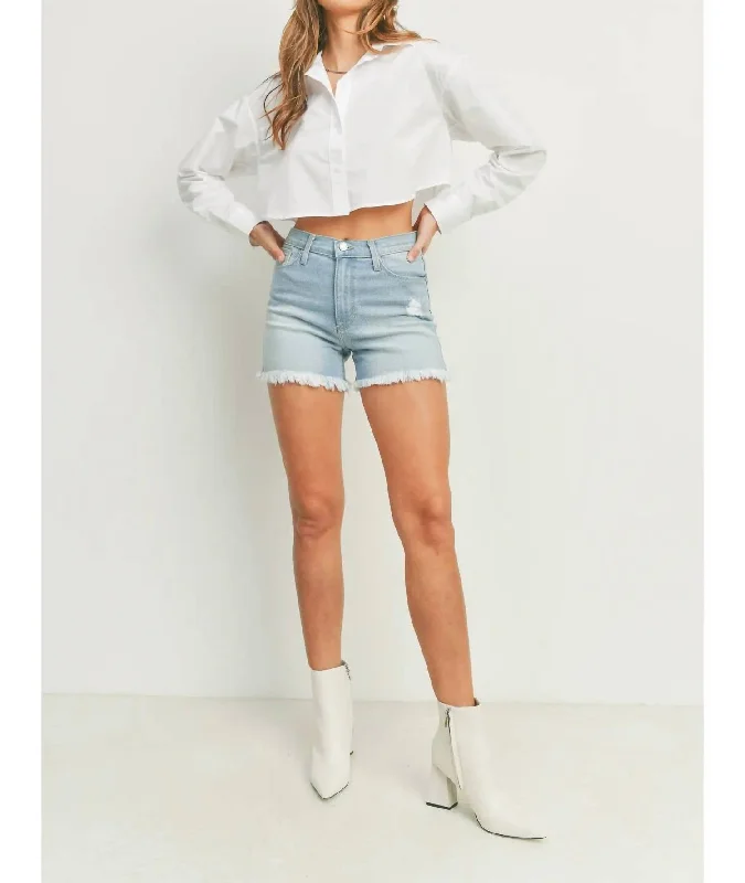 Summer Deals The Keeper Shorts In Light Denim