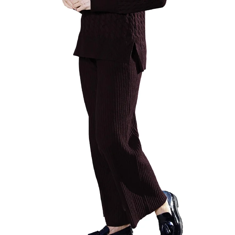 Special Offer Pull On Rib Sweater Pant In Garnet