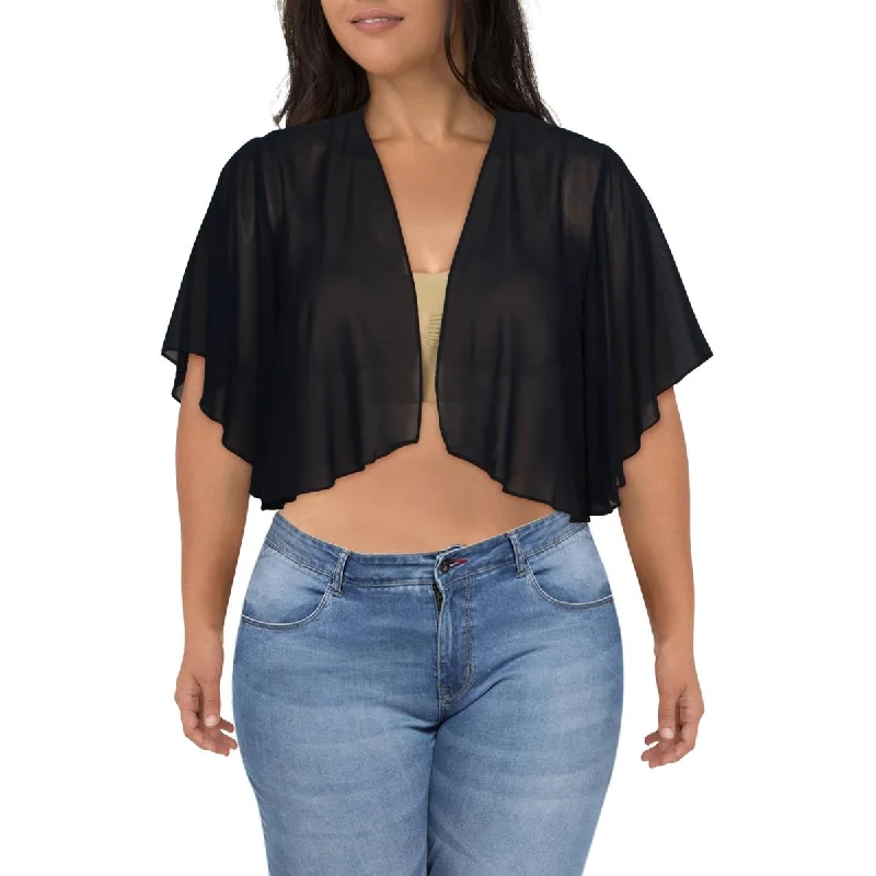 Crazy Discounts, Hurry Up Womens Chiffon Sheer Bolero