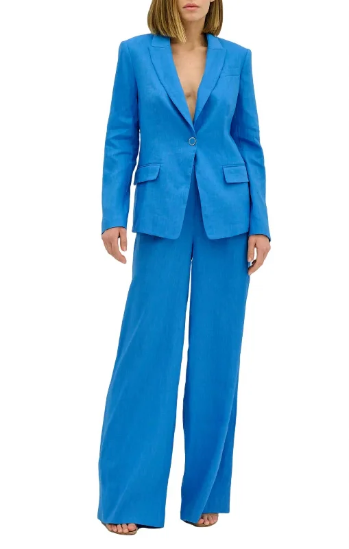 Special Occasion Wear Noelani Linen Pants In Sky Blue