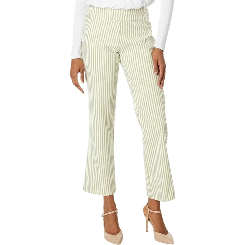 Cool Prices Stretch Linen Wide Ankle Pants In Sage