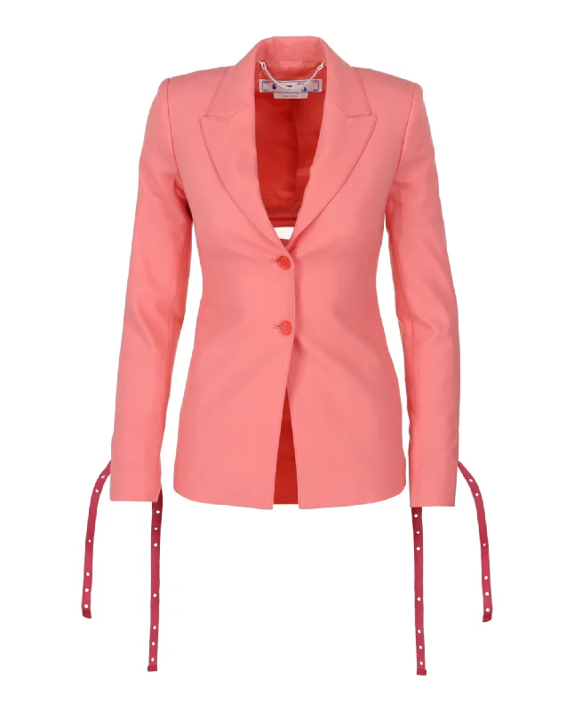 Seasonal Fashion Laces Wool Blend Blazer