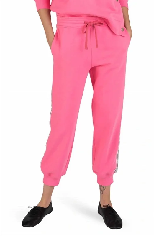 Stylish Savings Sera Track Pants In Flush Pink