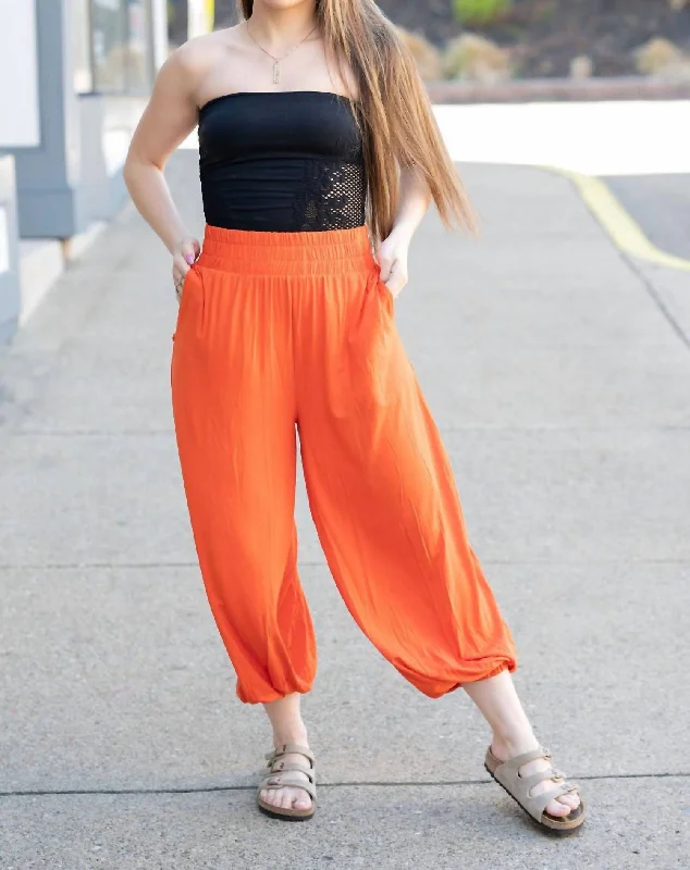 Summer Fashion Ali Pant In Rust