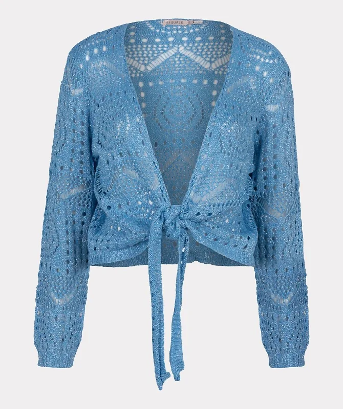 Flash Sale, Don't Miss Bolero Jacket In Light Blue