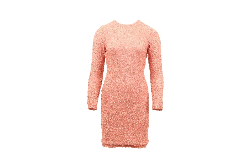 Special Offers Alice + Olivia Delora Sequin Dress in Pink Nylon