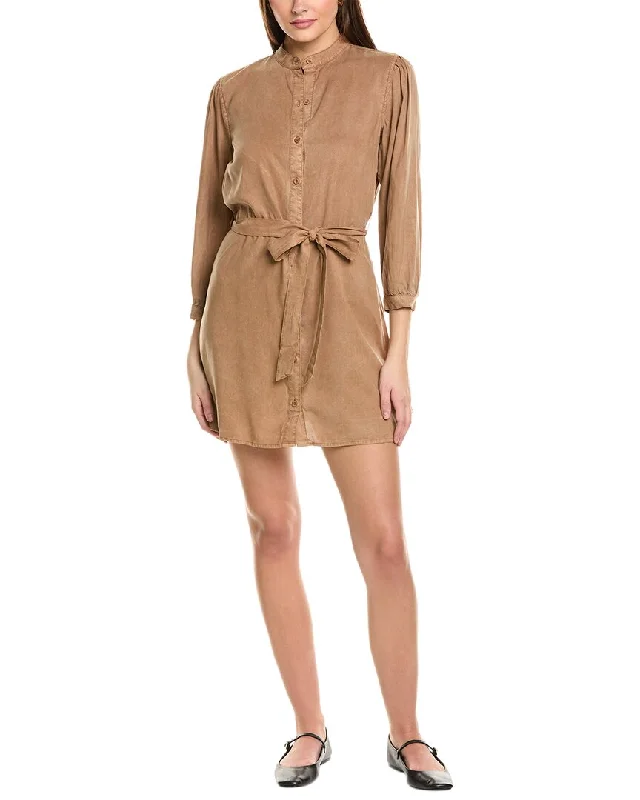 Style Upgrade Bella Dahl Puff Sleeve Belted Shirtdress