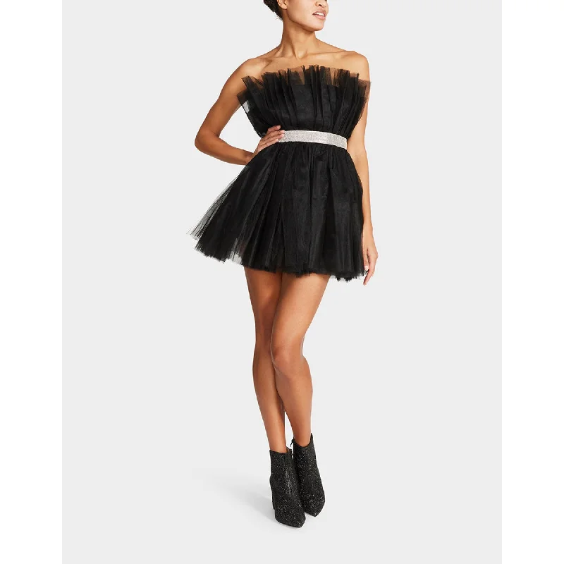 Edgy Fashion Betseys Bling Tulle Dress Black