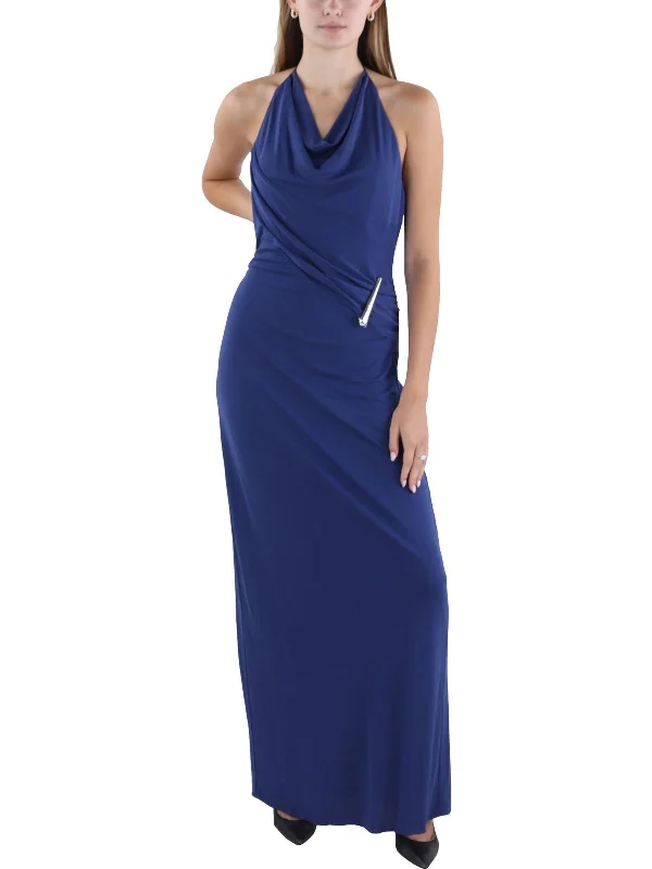 Elegant Style Christina Womens Halter Long Evening Dress