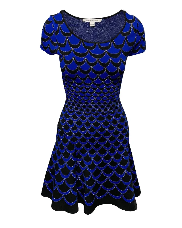 Everyday Basics Diane Von Furstenberg Alina Dress in Blue Rayon