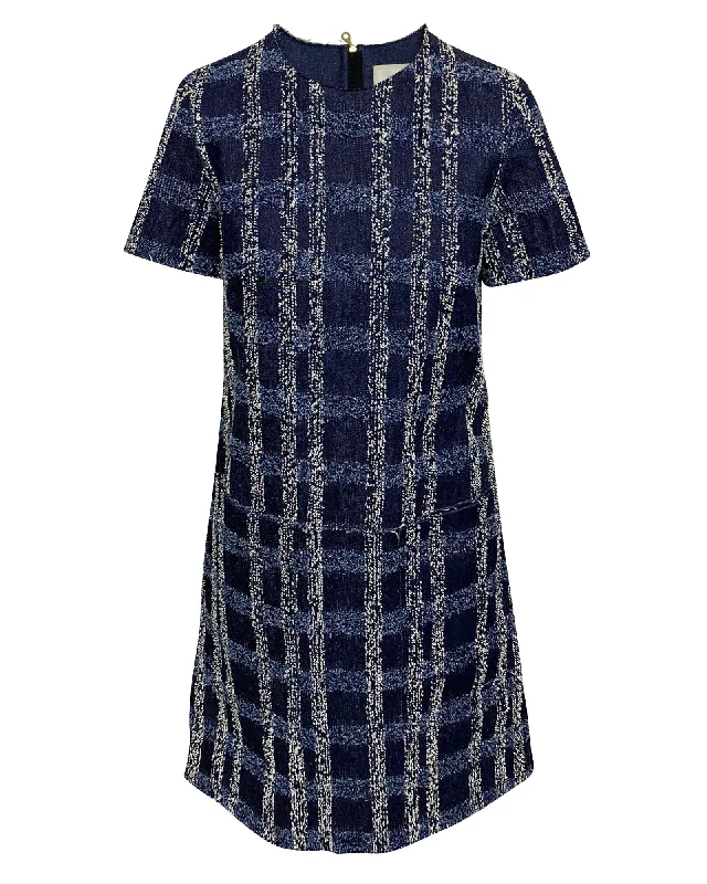 Vintage Style Clothing Sale Erdem Octavia Denim Dress in Blue Cotton