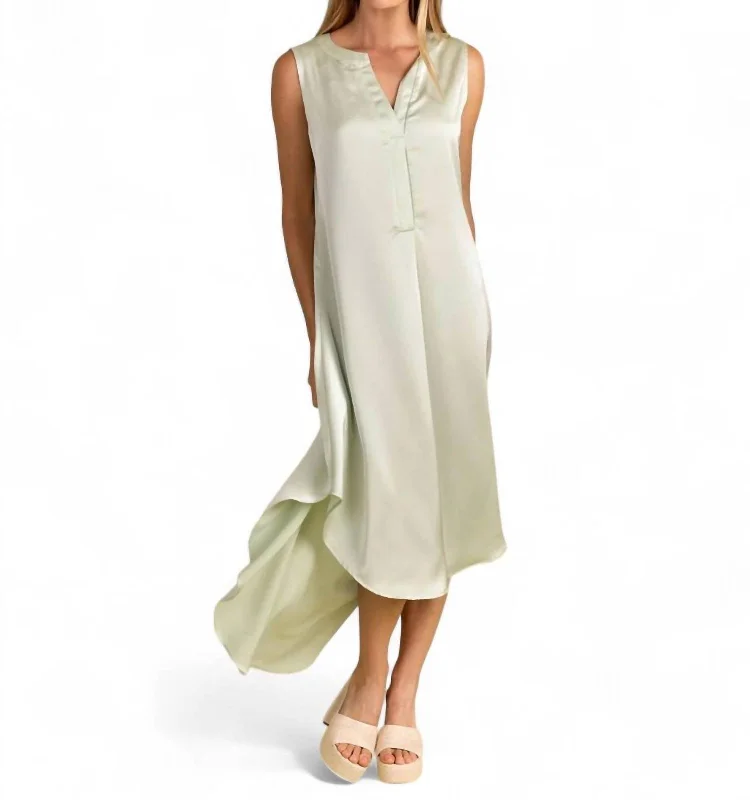 Chic Trend Collection Holland Dress In Lily Pad