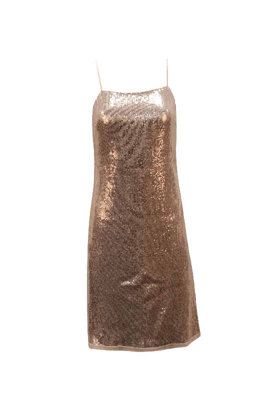 Wardrobe Upgrade Jason Wu Sequined Dress in Metallic Viscose