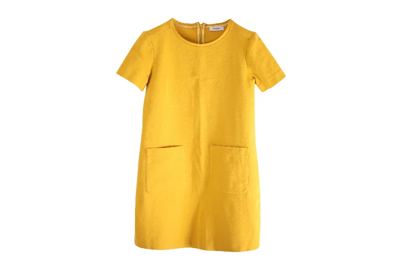 Seasonal Clearance Max&Co Shift Dress in Yellow Cotton Jersey