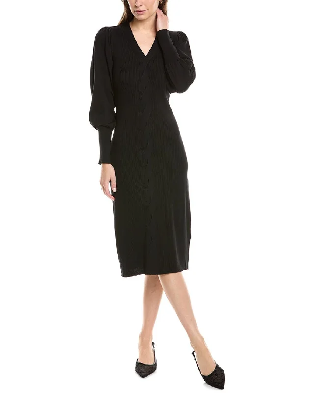 Nordic Minimalist Home Look Nanette Nanette Lepore Cable Front Sweaterdress