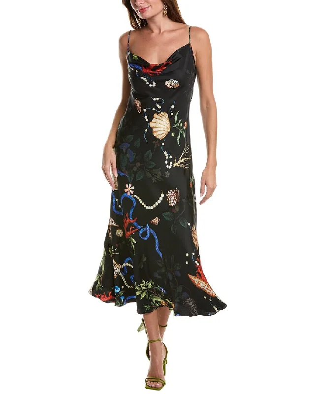 Snag Fabulous Fashion Bargains Oscar de la Renta Silk Slip Dress