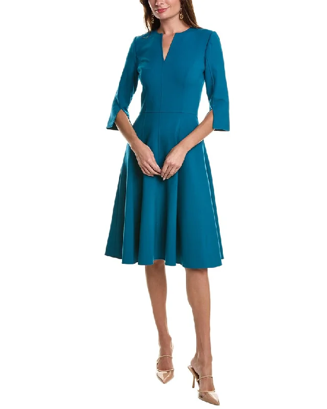 Limited Stock, Big Discounts Oscar de la Renta Wool-Blend A-Line Dress