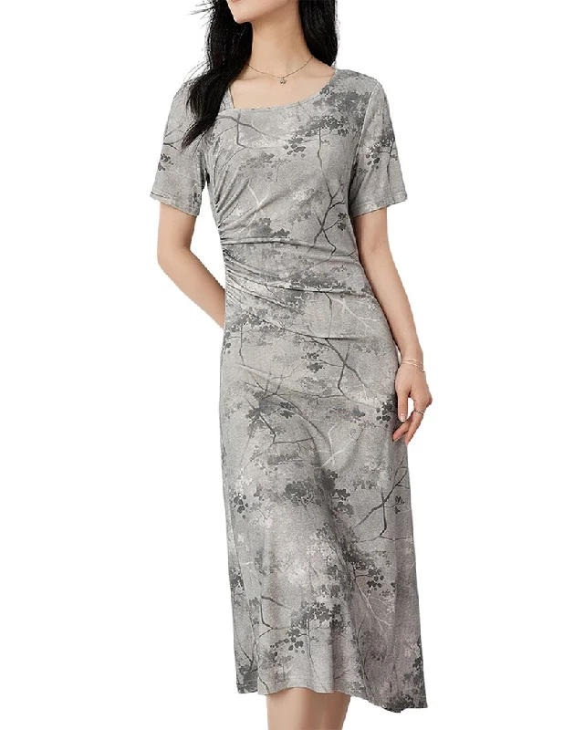 Elevate Your Wardrobe OUNIXUE Linen-Blend Dress