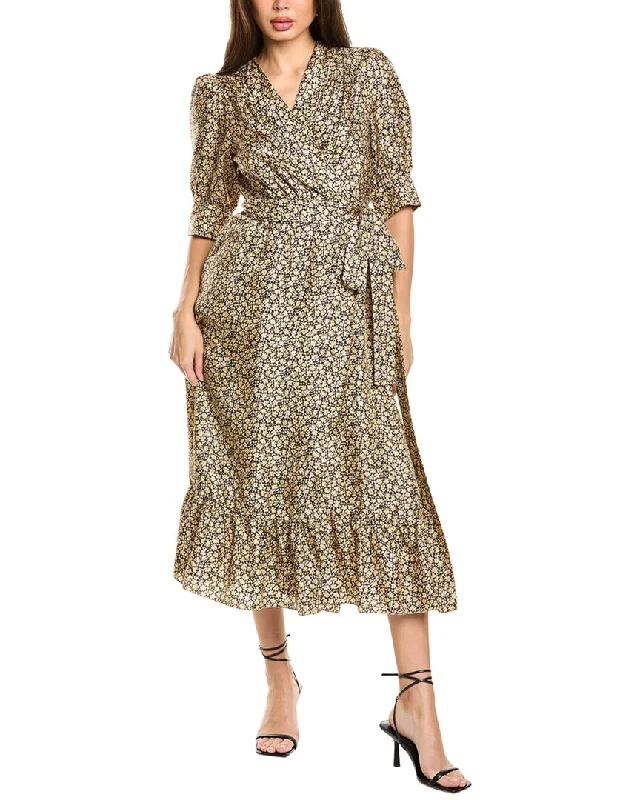 Trend Alert Sandro Silk Wrap Dress