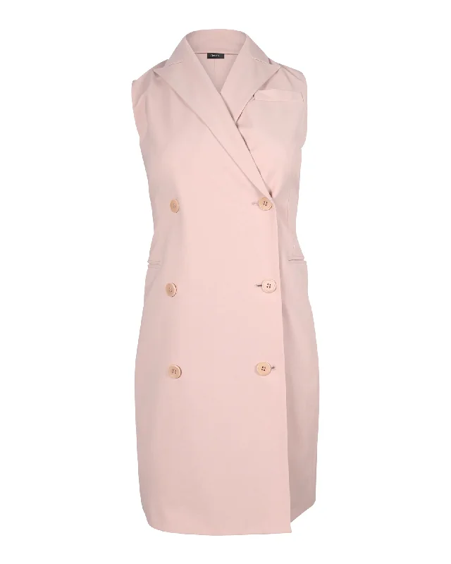 Fashion Sale Theory Blazer Vest Dress in Pink Wool