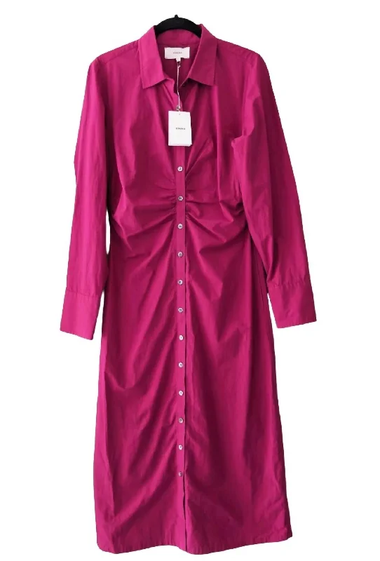 Chic Outfits Women's Banks Dress In Deep Magenta