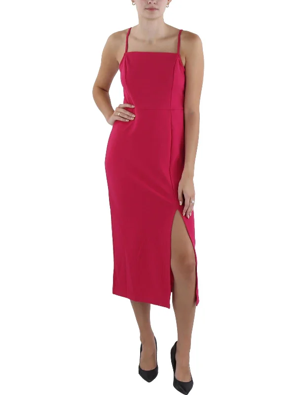 Fashion Forward Outfits Womens Crepe Long Sheath Dress