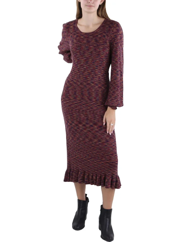 Unbeatable Prices Womens Space Dye Midi Sweaterdress